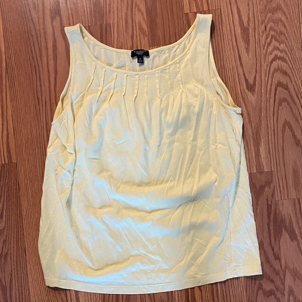 Talbots Light Yellow Tank Top